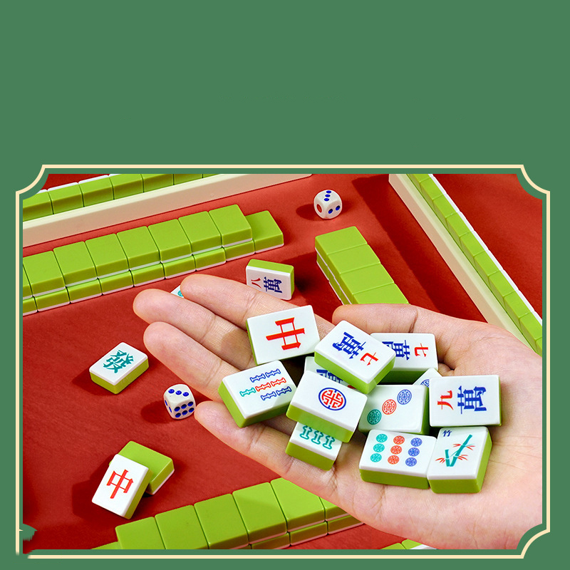 Board Game Mahjong - mahjong set, portable travel mahjong, table