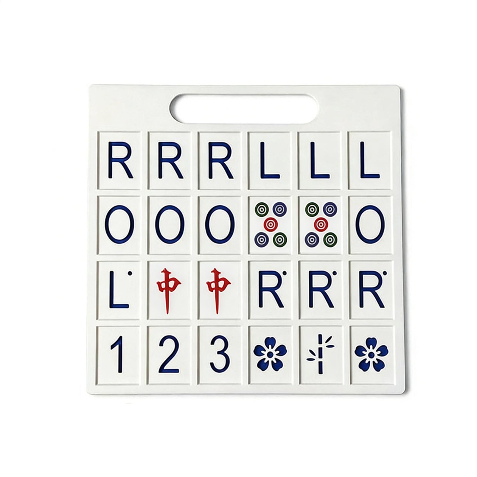 Board Game Mahjong - Solo Mahjong Board 24 Slots Portable