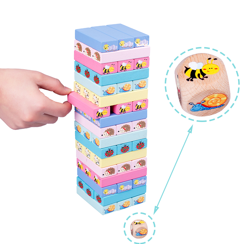 Number Animal Wooden Blocks Ga - Board Game Jenga review and price