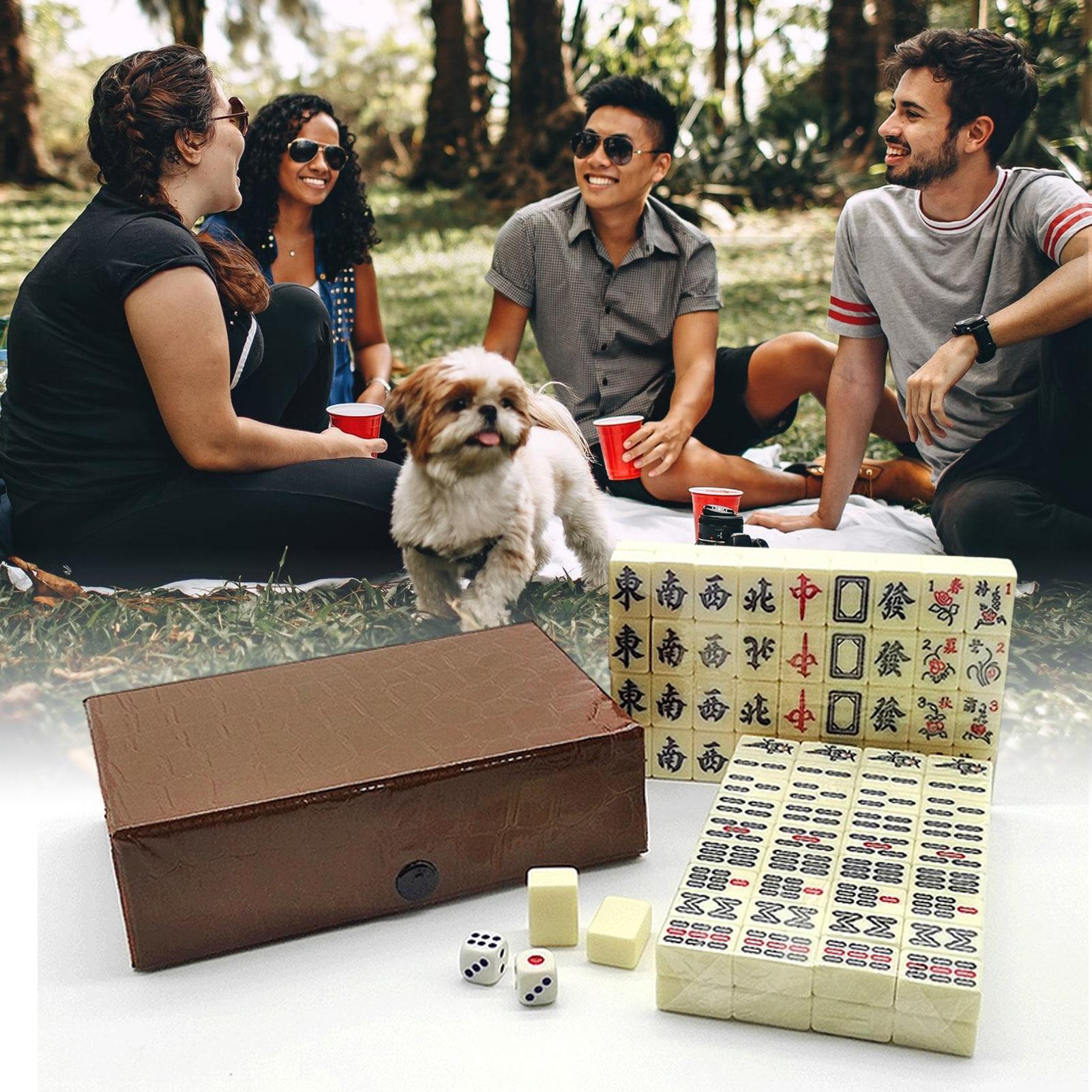 Chinese Mahjong Game Set 144 W - Board Game Mahjong review and price