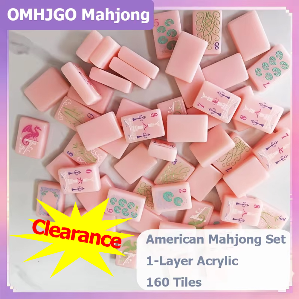 Bright Pink Single Layer Ameri - Board Game Mahjong review and price