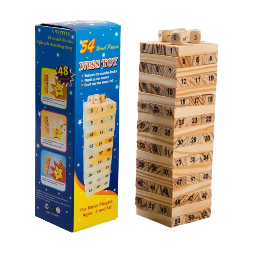 Small Size Wooden Building Blo - Board Game Jenga review and price