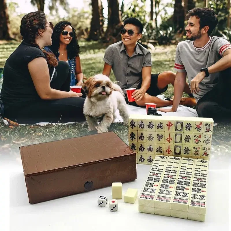 Chinese Mahjong Game Set 144 W - Board Game Mahjong review and price