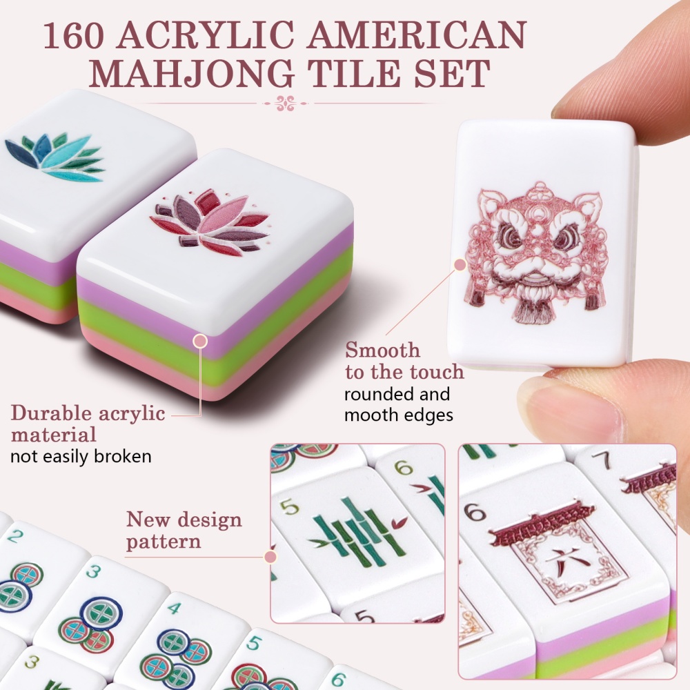 Hot Four Layer Acrylic Engrave - Board Game Mahjong review and price